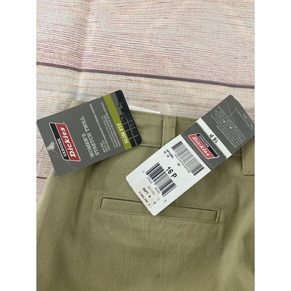 NWT Genuine Dickies Women's Slim Beige Pants - 16P - Picture 12 of 12